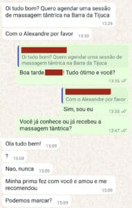 Depoimento sobre a massagem tântrica da Stefanie